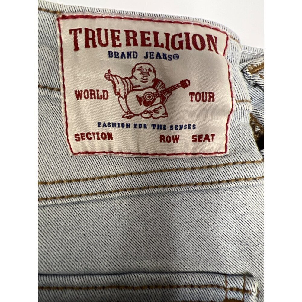 NEW! True Religion Jennie Curvy Mid Rise Super Skinny Blue Jeans Women's Size 27 - Picture 10 of 12